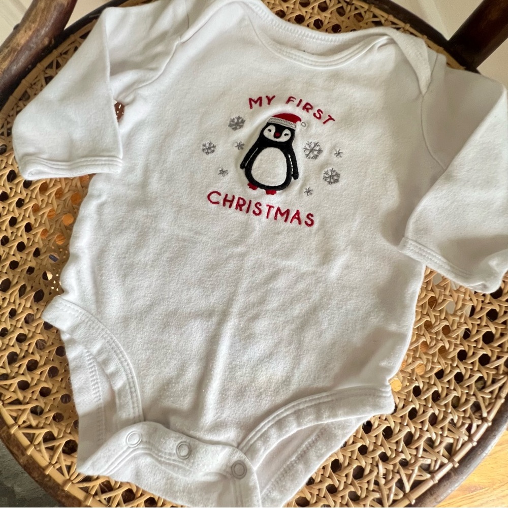 Carters My First Christmas 3 Month Onesie